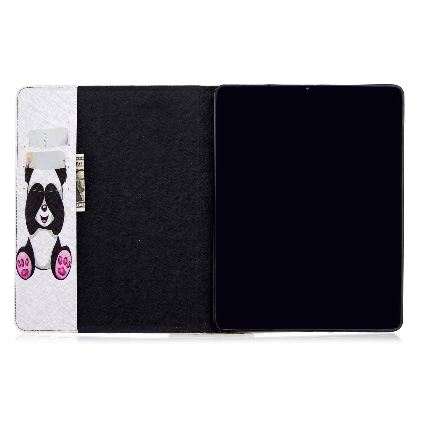 Printing Surface Leather Wallet Stand Case for iPad Pro 12.9-inch (2020)