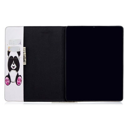 Printing Surface Leather Wallet Stand Case for iPad Pro 12.9-inch (2020)