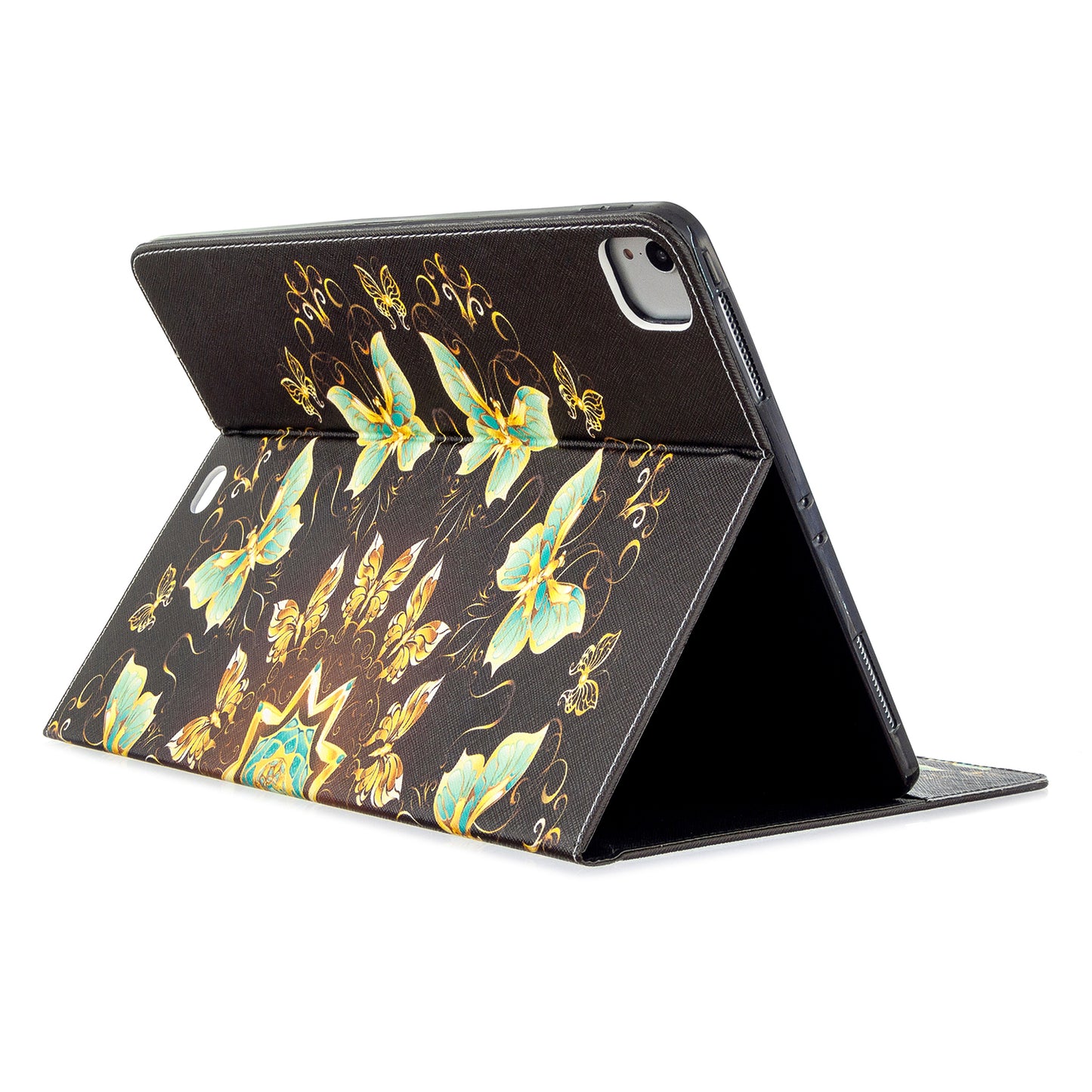 Printing Surface Leather Wallet Stand Case for iPad Pro 12.9-inch (2020)