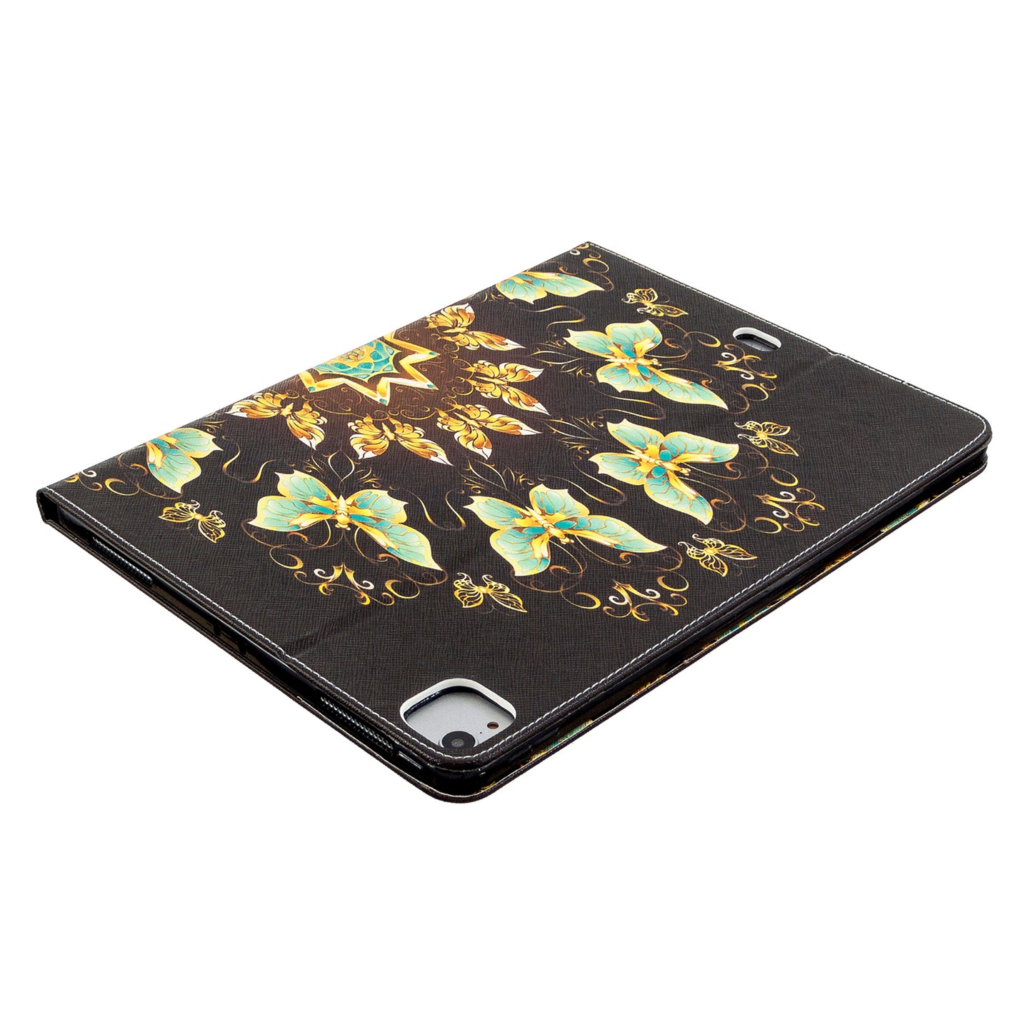 Printing Surface Leather Wallet Stand Case for iPad Pro 12.9-inch (2020)