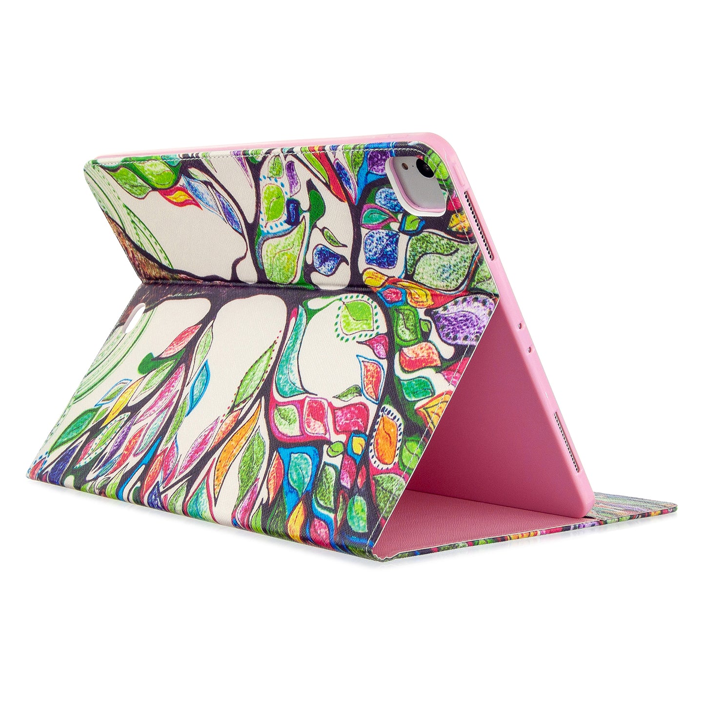 Printing Surface Leather Wallet Stand Case for iPad Pro 12.9-inch (2020)