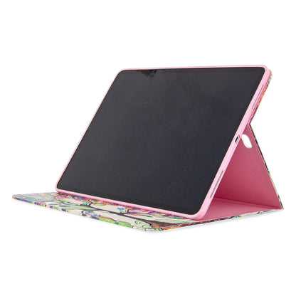 Printing Surface Leather Wallet Stand Case for iPad Pro 12.9-inch (2020)