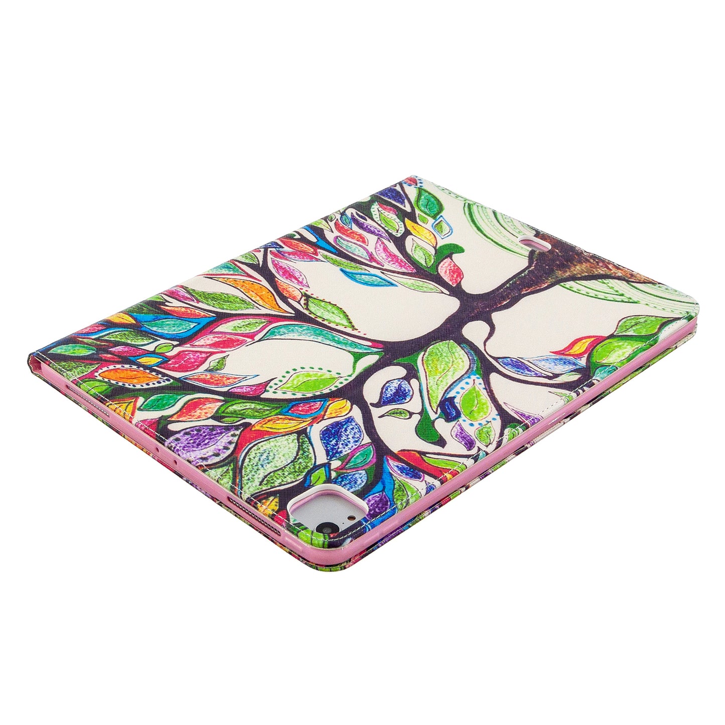 Printing Surface Leather Wallet Stand Case for iPad Pro 12.9-inch (2020)