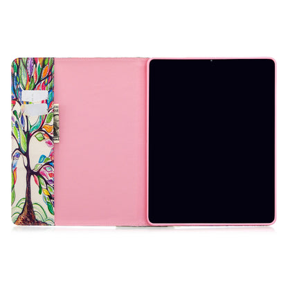 Printing Surface Leather Wallet Stand Case for iPad Pro 12.9-inch (2020)