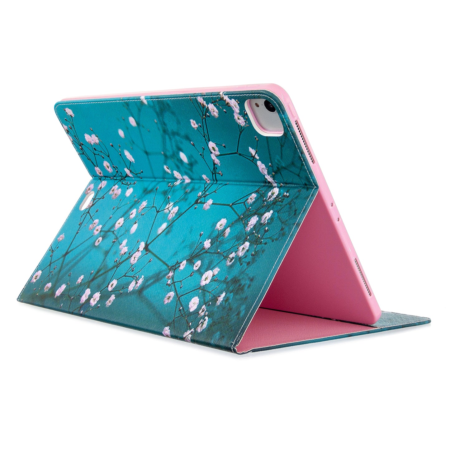Printing Surface Leather Wallet Stand Case for iPad Pro 12.9-inch (2020)