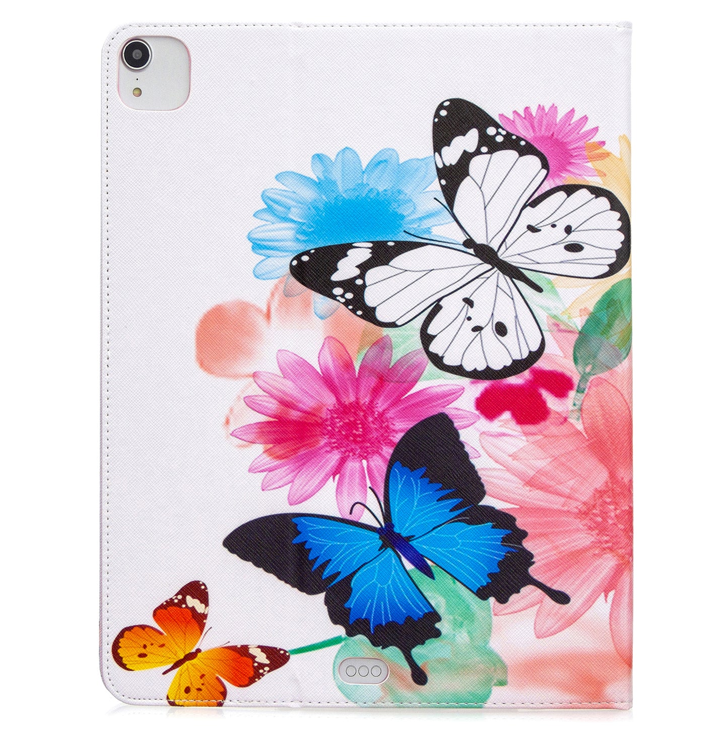 Printing Surface Leather Wallet Stand Case for iPad Pro 12.9-inch (2020)