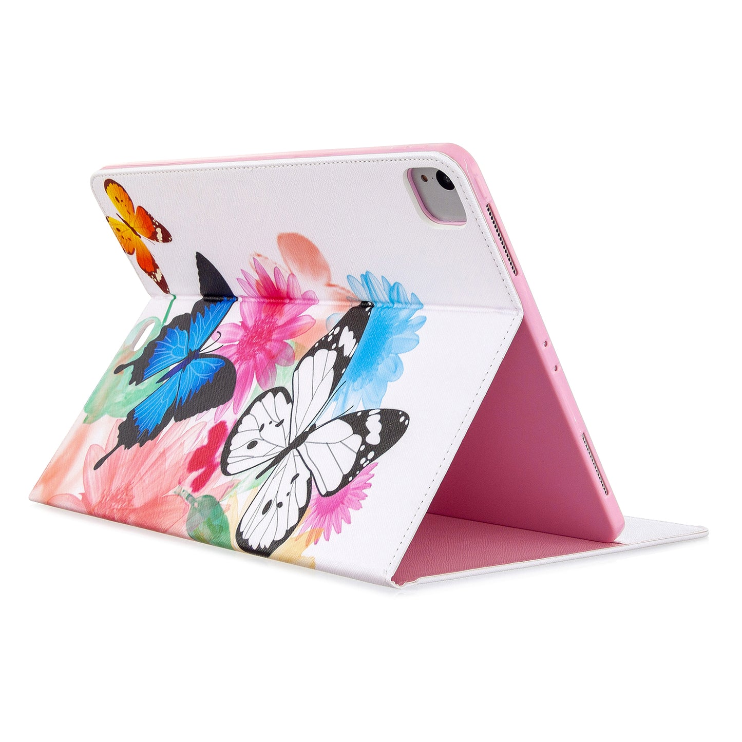 Printing Surface Leather Wallet Stand Case for iPad Pro 12.9-inch (2020)