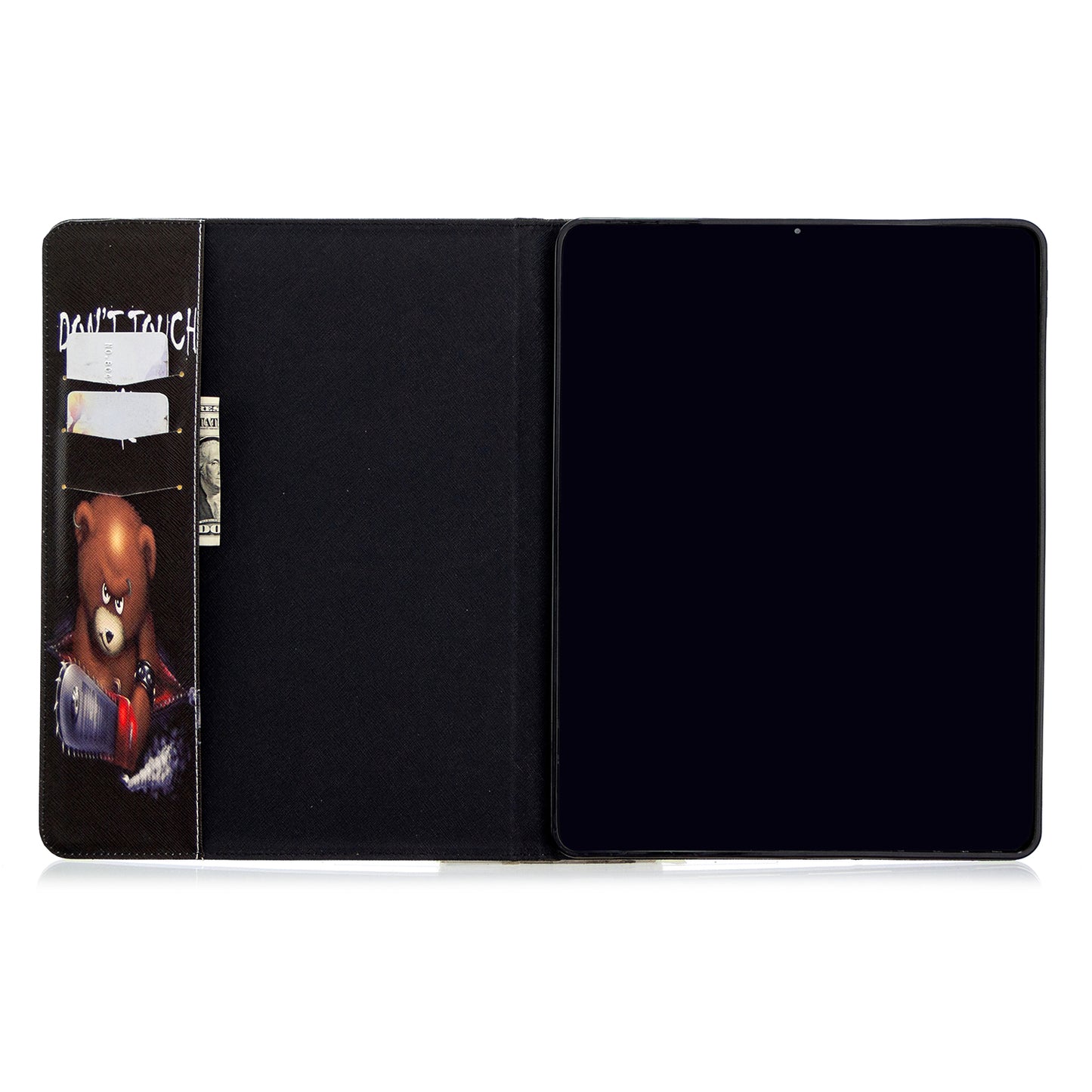 Printing Surface Leather Wallet Stand Case for iPad Pro 12.9-inch (2020)