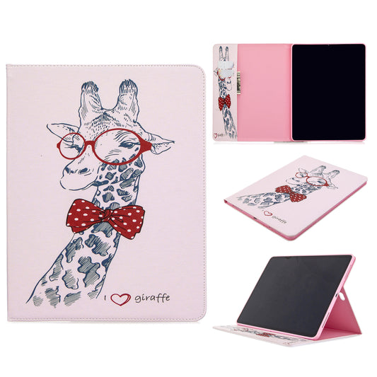 Printing Surface Leather Wallet Stand Case for iPad Pro 12.9-inch (2020)