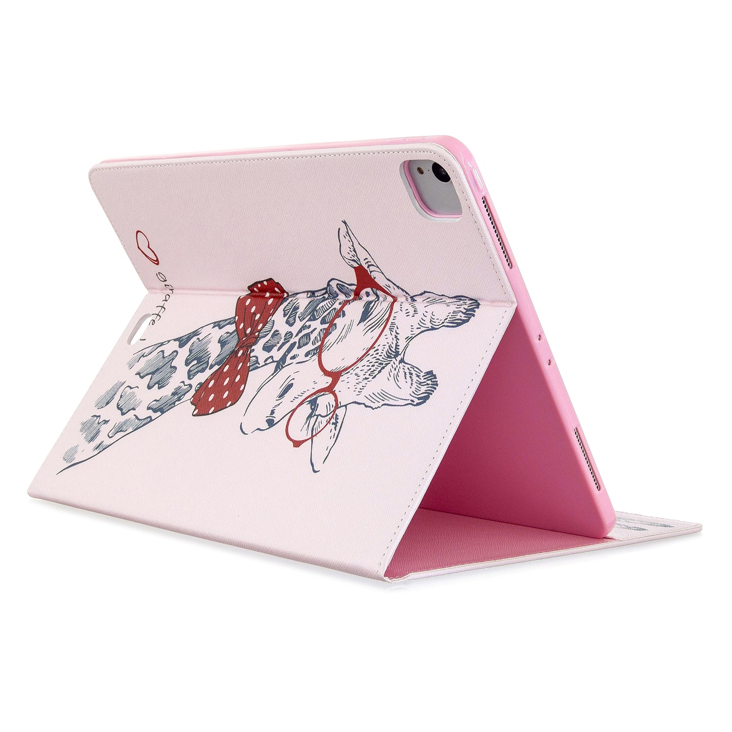 Printing Surface Leather Wallet Stand Case for iPad Pro 12.9-inch (2020)