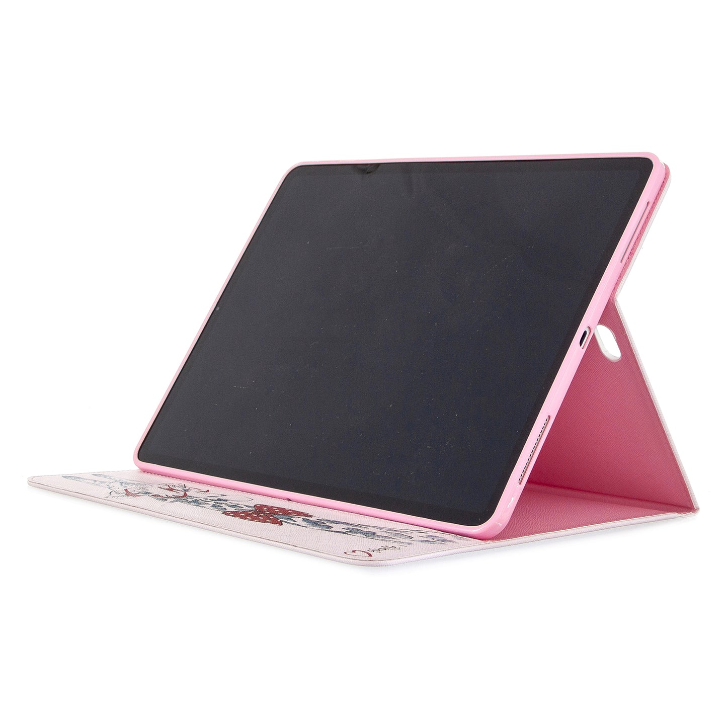 Printing Surface Leather Wallet Stand Case for iPad Pro 12.9-inch (2020)
