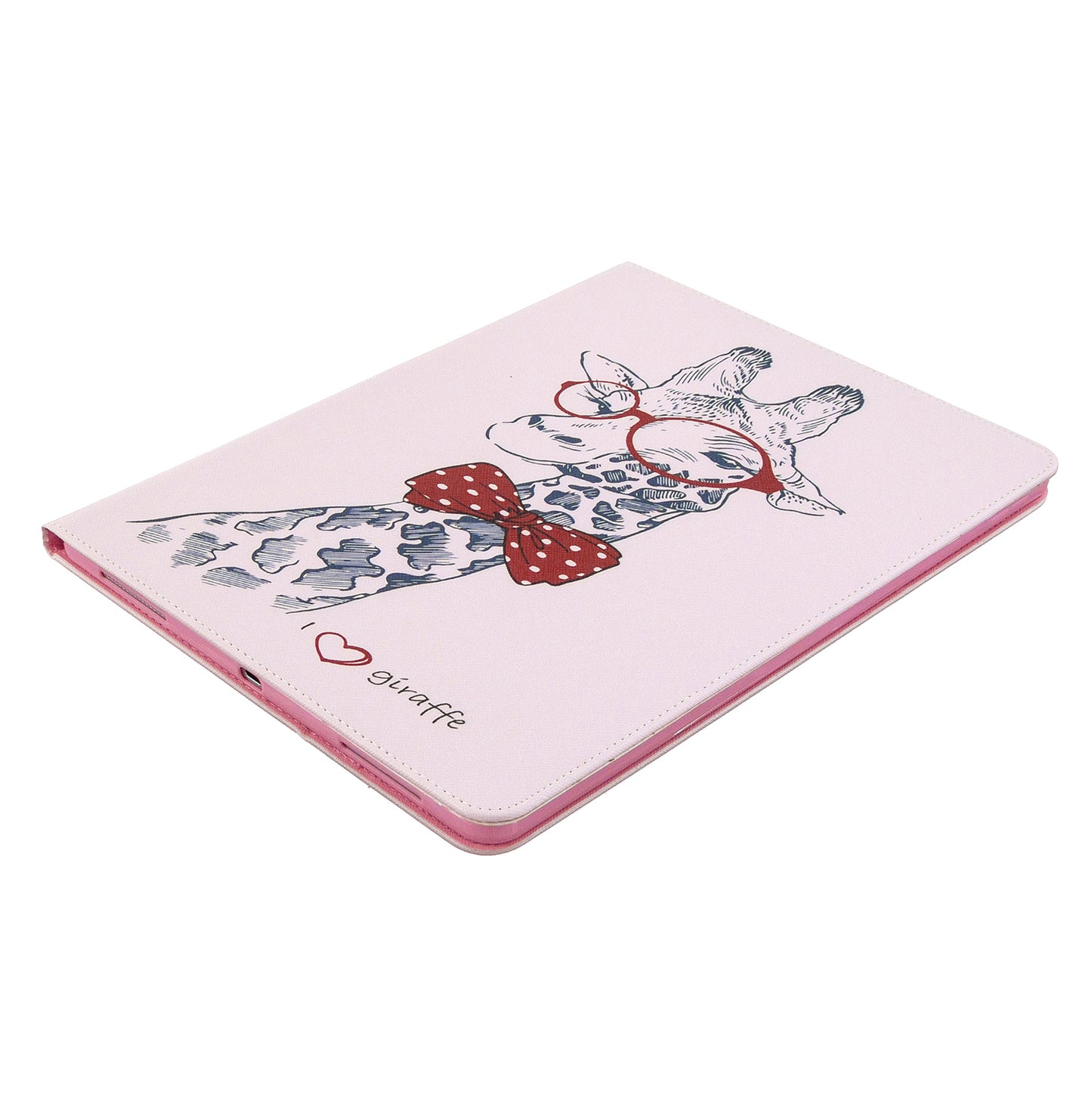Printing Surface Leather Wallet Stand Case for iPad Pro 12.9-inch (2020)