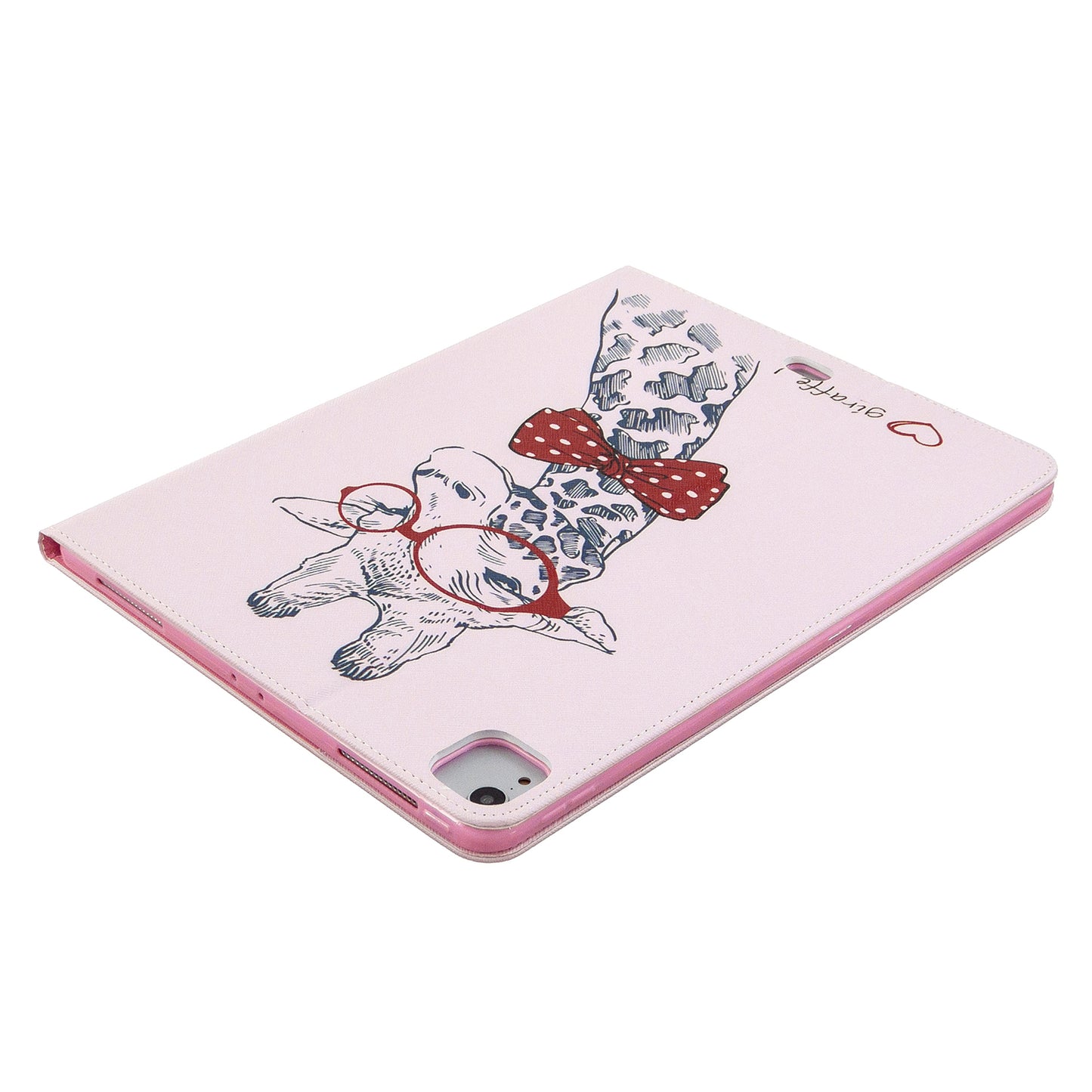 Printing Surface Leather Wallet Stand Case for iPad Pro 12.9-inch (2020)