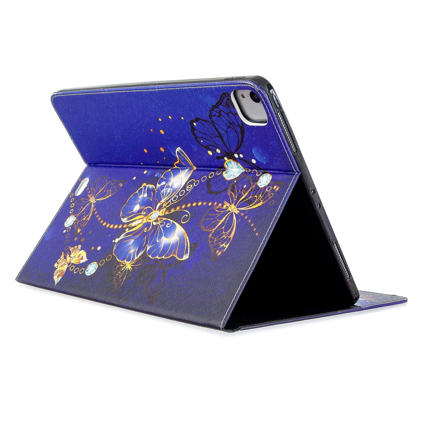 Printing Surface Leather Wallet Stand Case for iPad Pro 12.9-inch (2020)