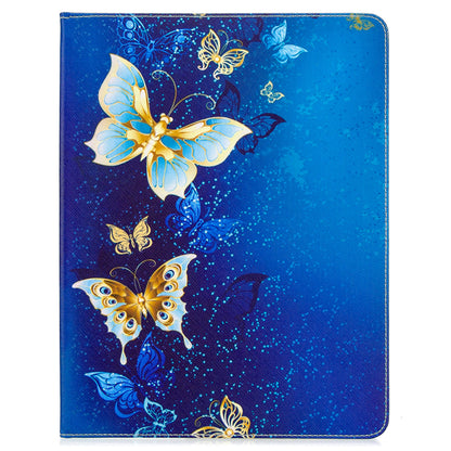 Printing Surface Leather Wallet Stand Case for iPad Pro 12.9-inch (2020)