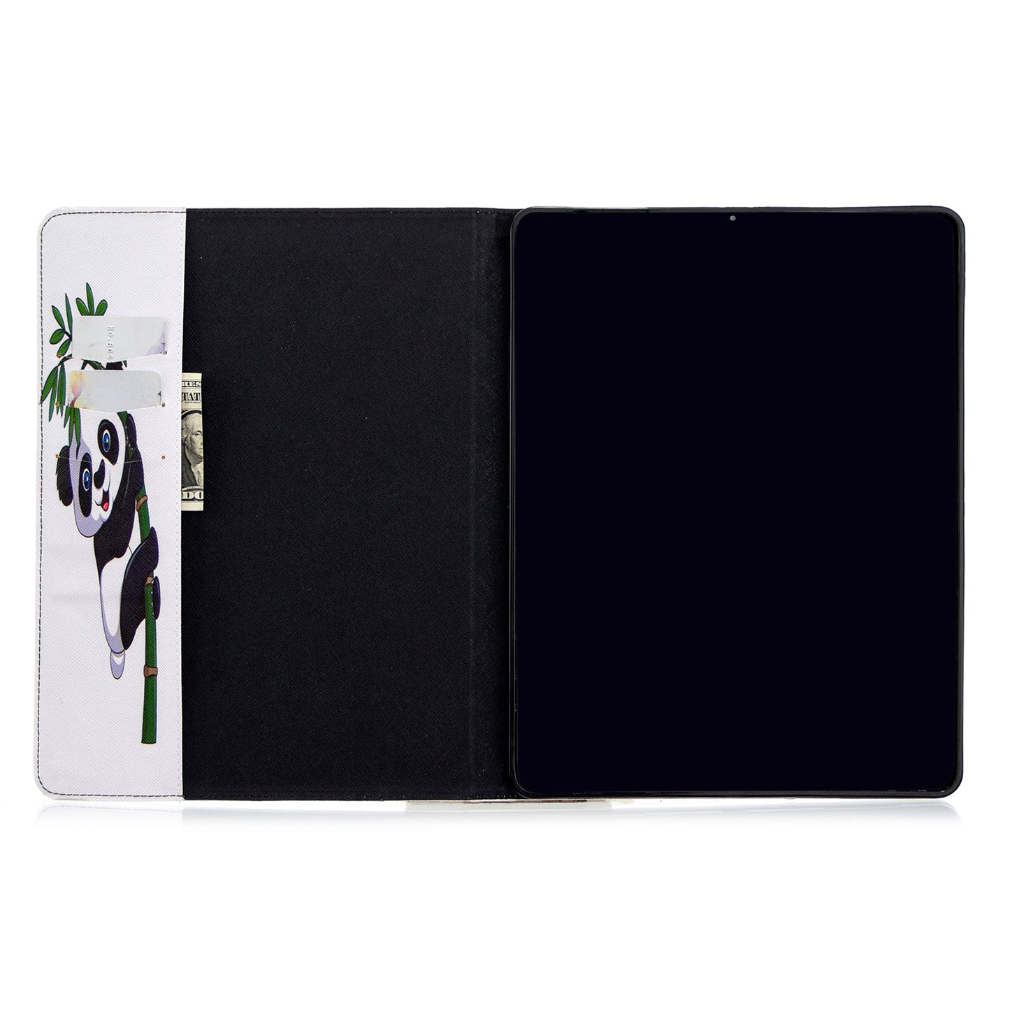 Printing Surface Leather Wallet Stand Case for iPad Pro 12.9-inch (2020)
