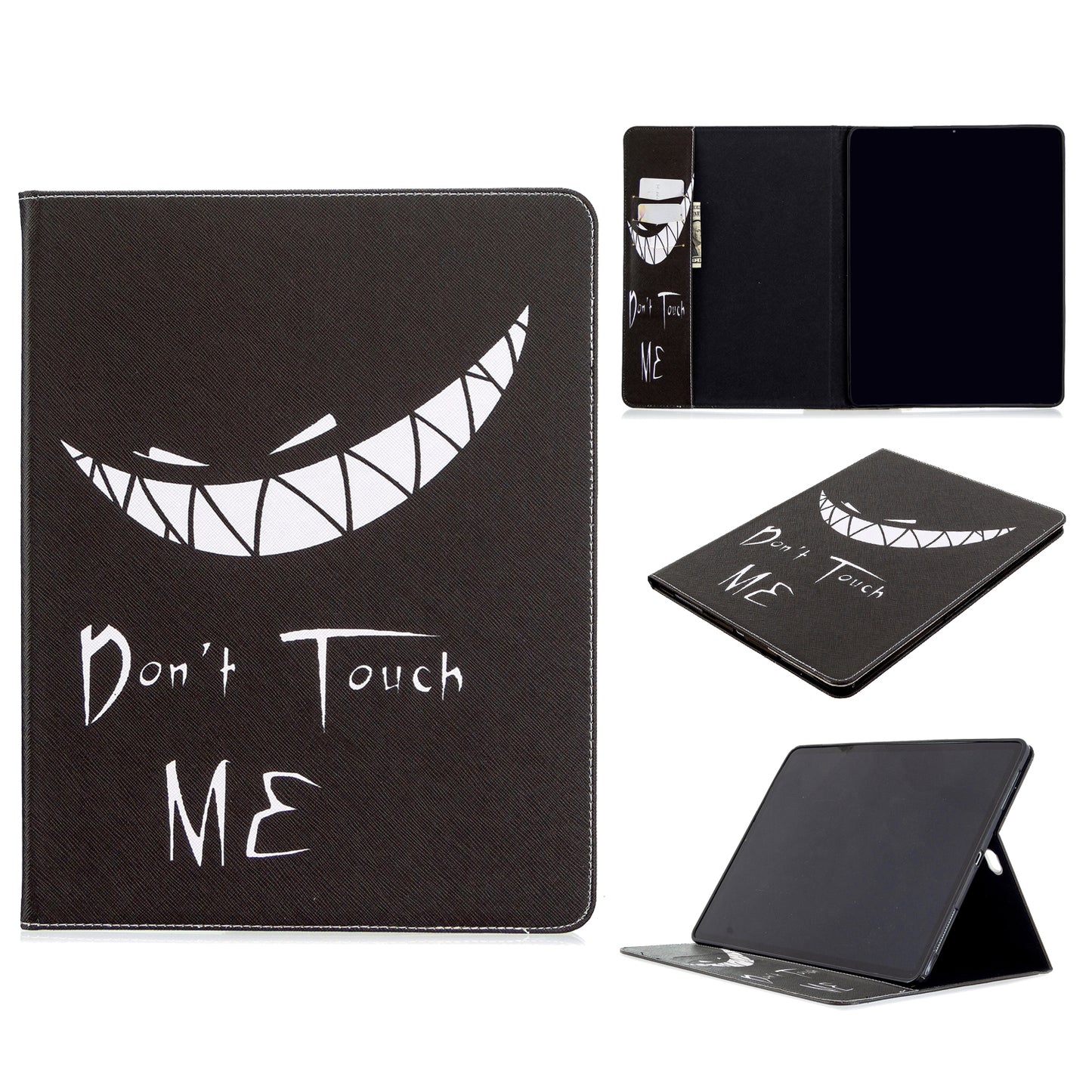 Printing Surface Leather Wallet Stand Case for iPad Pro 12.9-inch (2020)