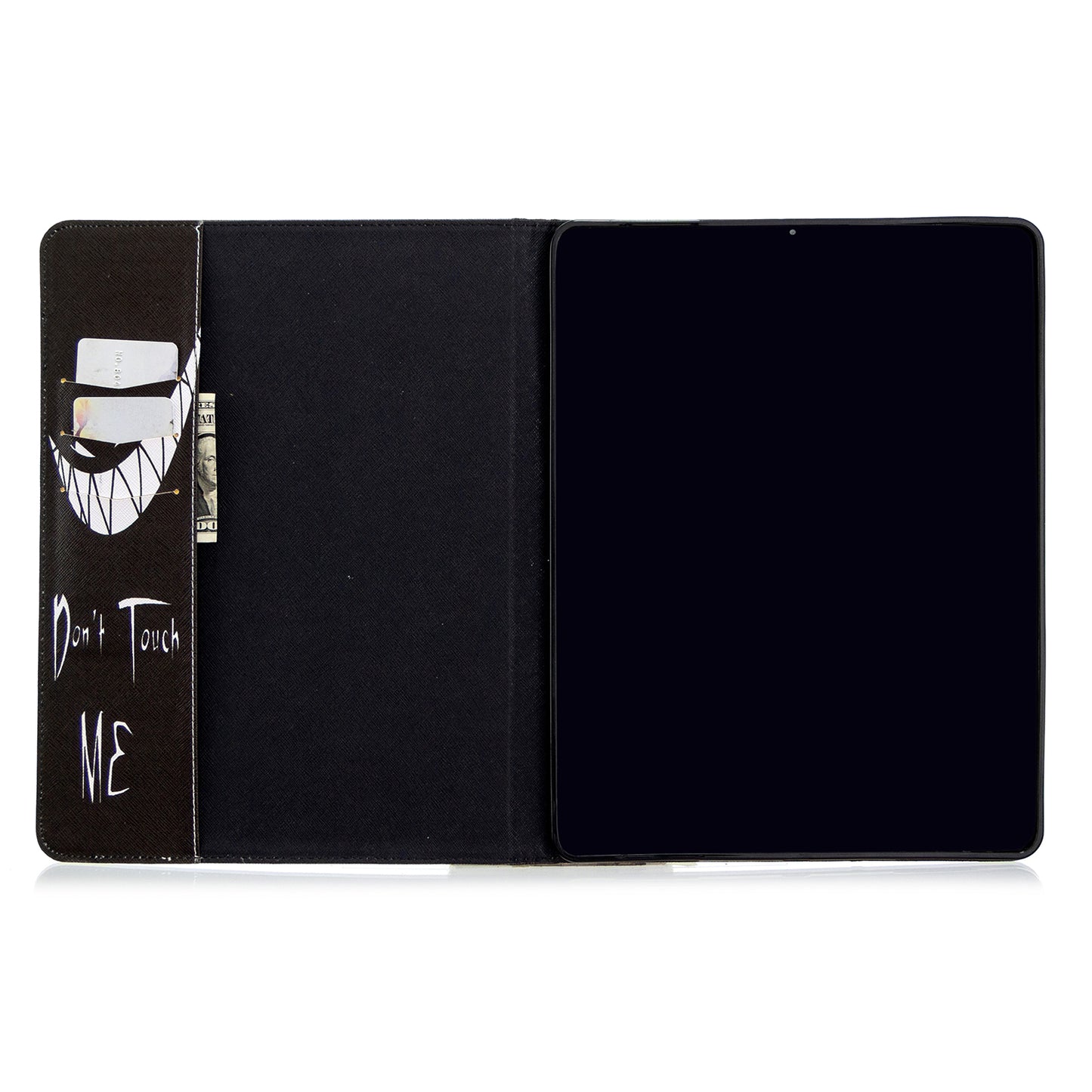 Printing Surface Leather Wallet Stand Case for iPad Pro 12.9-inch (2020)