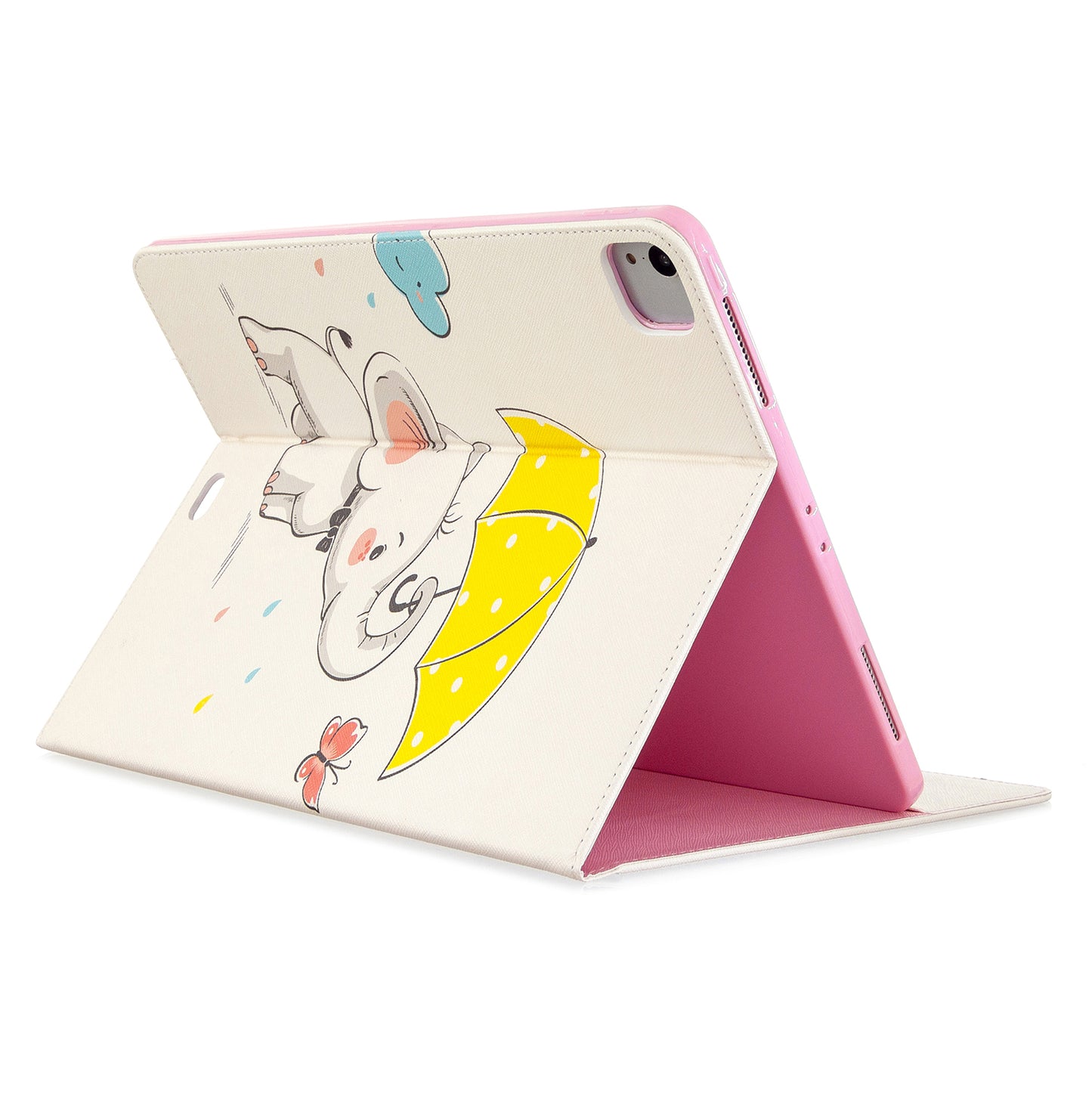 Printing Surface Leather Wallet Stand Case for iPad Pro 12.9-inch (2020)