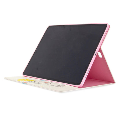 Printing Surface Leather Wallet Stand Case for iPad Pro 12.9-inch (2020)