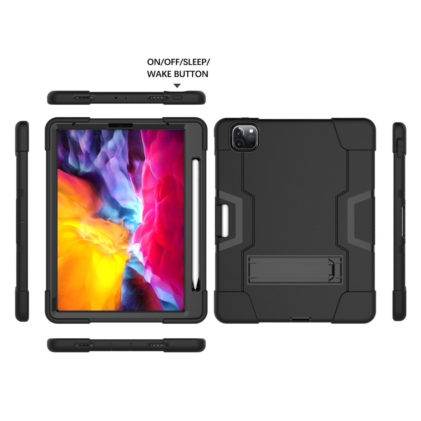Shockproof TPU + PC Cover with Kickstand for Apple iPad Pro 11-inch (2021)/(2020)/(2018)