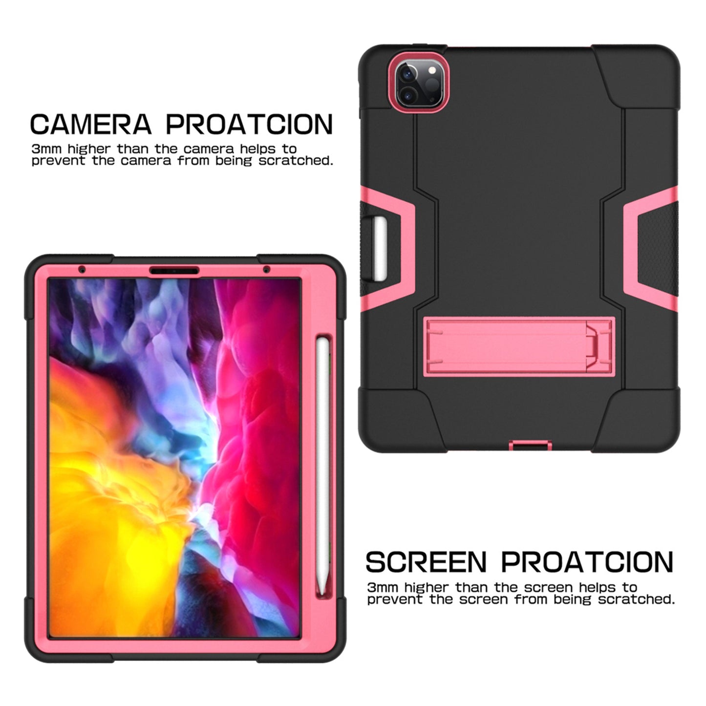 Shockproof TPU + PC Cover with Kickstand for Apple iPad Pro 11-inch (2021)/(2020)/(2018)
