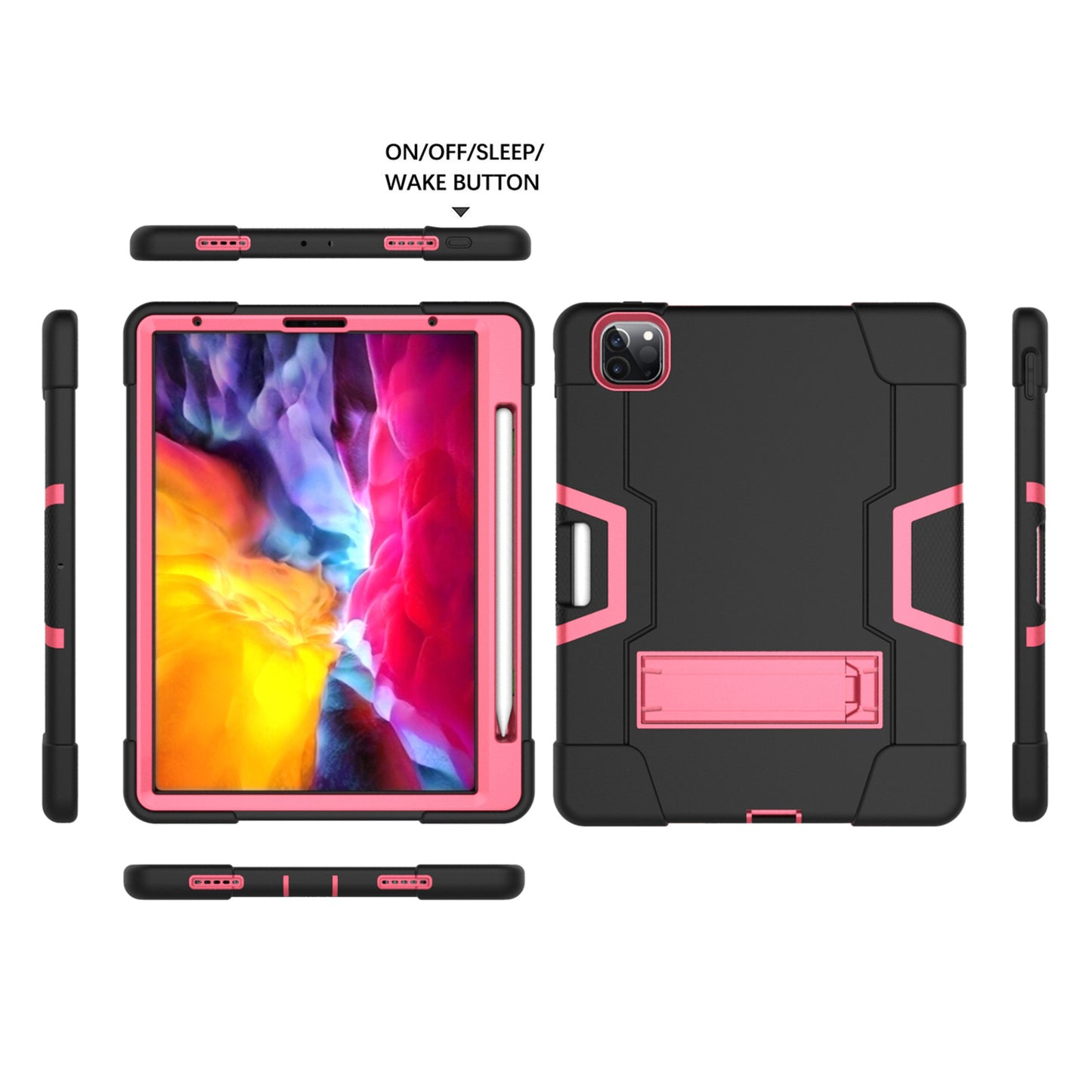 Shockproof TPU + PC Cover with Kickstand for Apple iPad Pro 11-inch (2021)/(2020)/(2018)