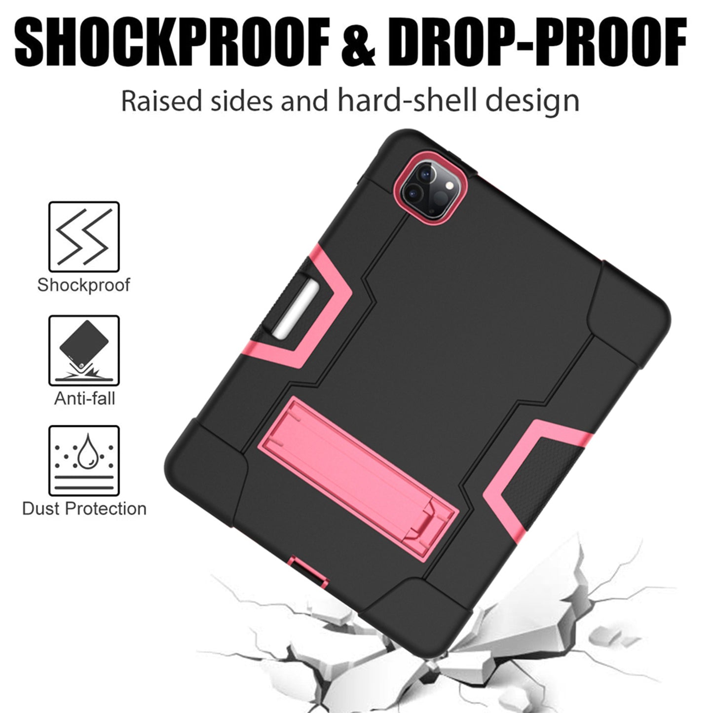 Shockproof TPU + PC Cover with Kickstand for Apple iPad Pro 11-inch (2021)/(2020)/(2018)