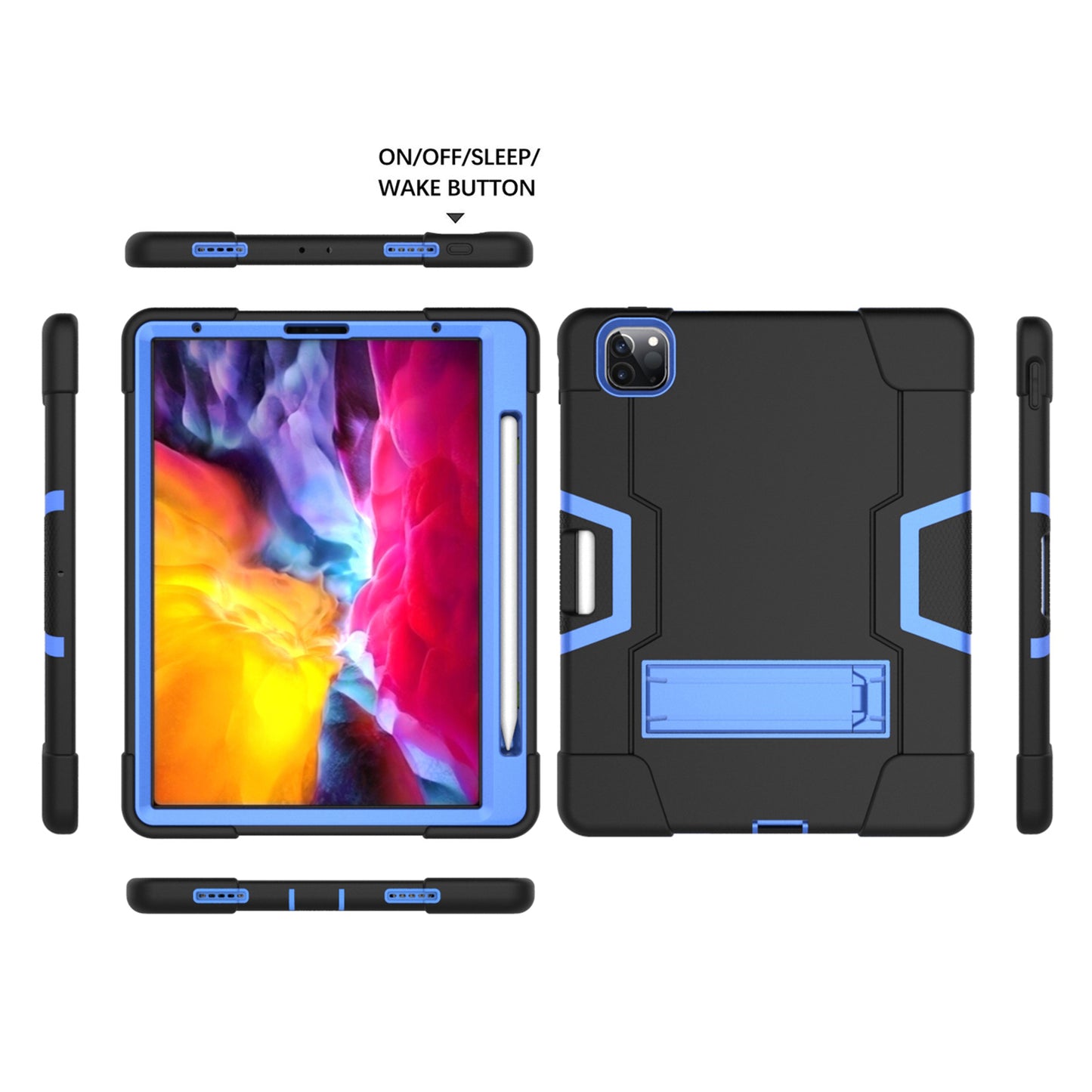Shockproof TPU + PC Cover with Kickstand for Apple iPad Pro 11-inch (2021)/(2020)/(2018)
