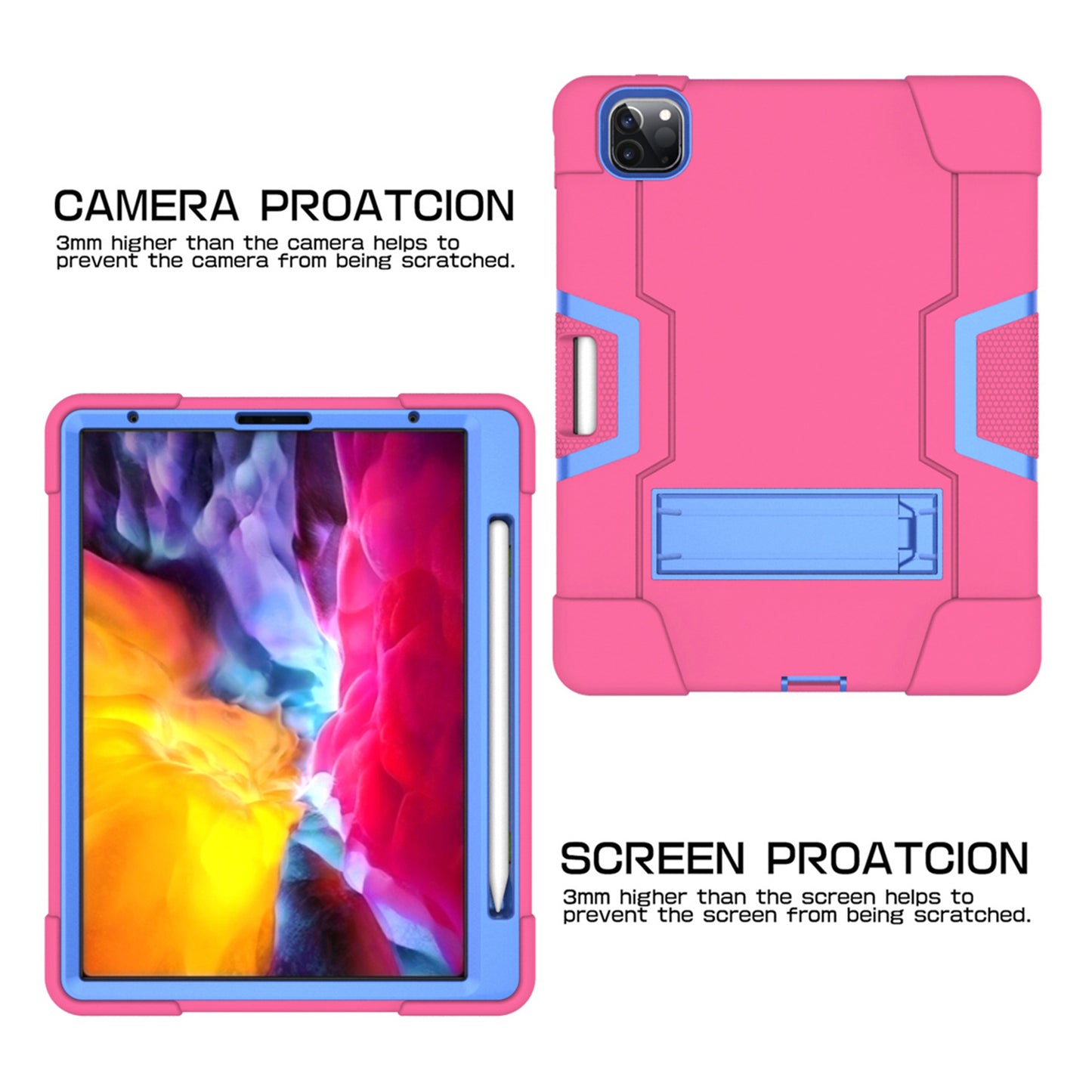 Shockproof TPU + PC Cover with Kickstand for Apple iPad Pro 11-inch (2021)/(2020)/(2018)