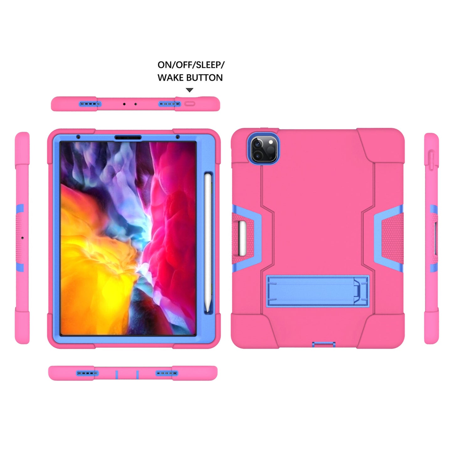 Shockproof TPU + PC Cover with Kickstand for Apple iPad Pro 11-inch (2021)/(2020)/(2018)