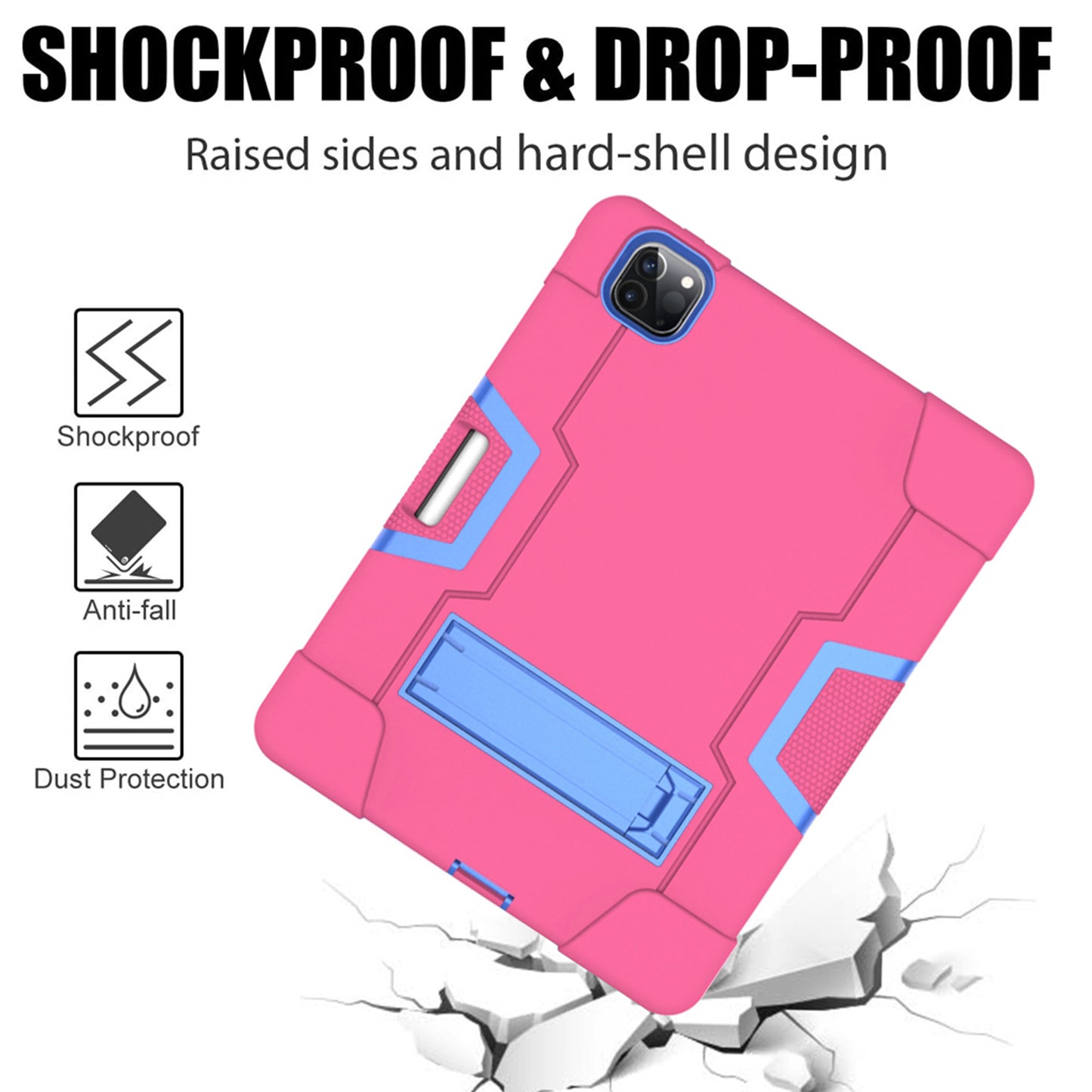 Shockproof TPU + PC Cover with Kickstand for Apple iPad Pro 11-inch (2021)/(2020)/(2018)
