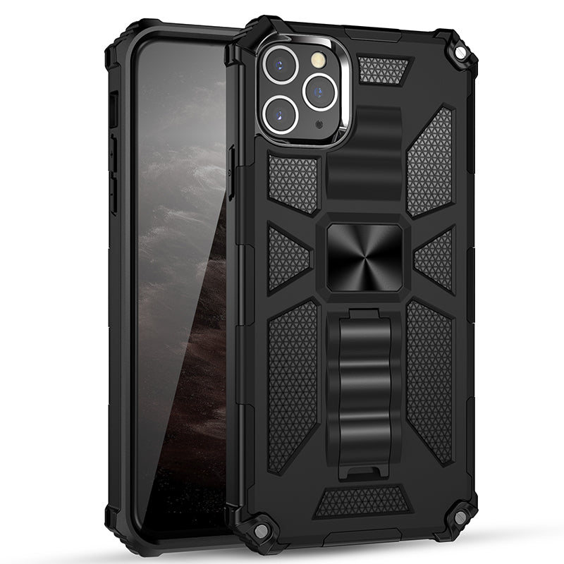 Shockproof Invisible Kickstand PC + TPU Combo Case for iPhone 11 Pro 5.8 inch