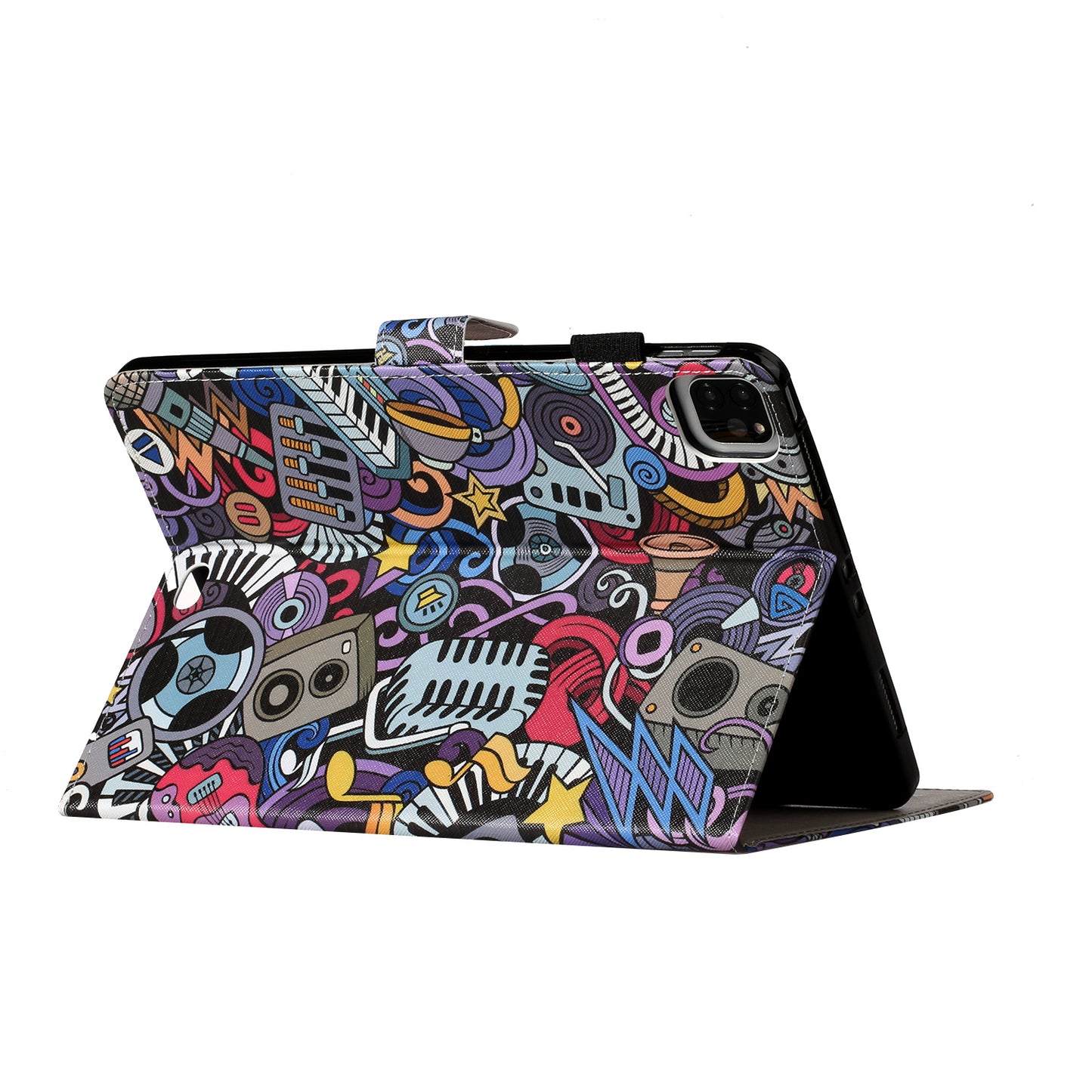 Pattern Printing Card Holder Leather Tablet Case for iPad Pro 11-inch (2020)/(2018)