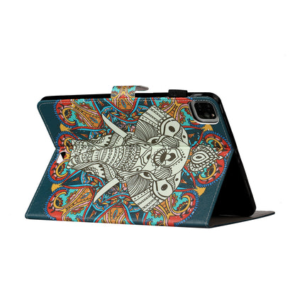 Pattern Printing Card Holder Leather Tablet Case for iPad Pro 11-inch (2020)/(2018)
