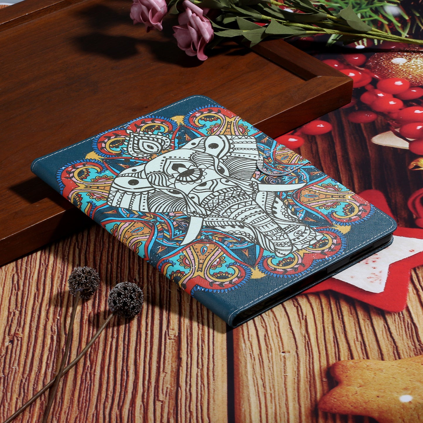 Pattern Printing Card Holder Leather Tablet Case for iPad Pro 11-inch (2020)/(2018)