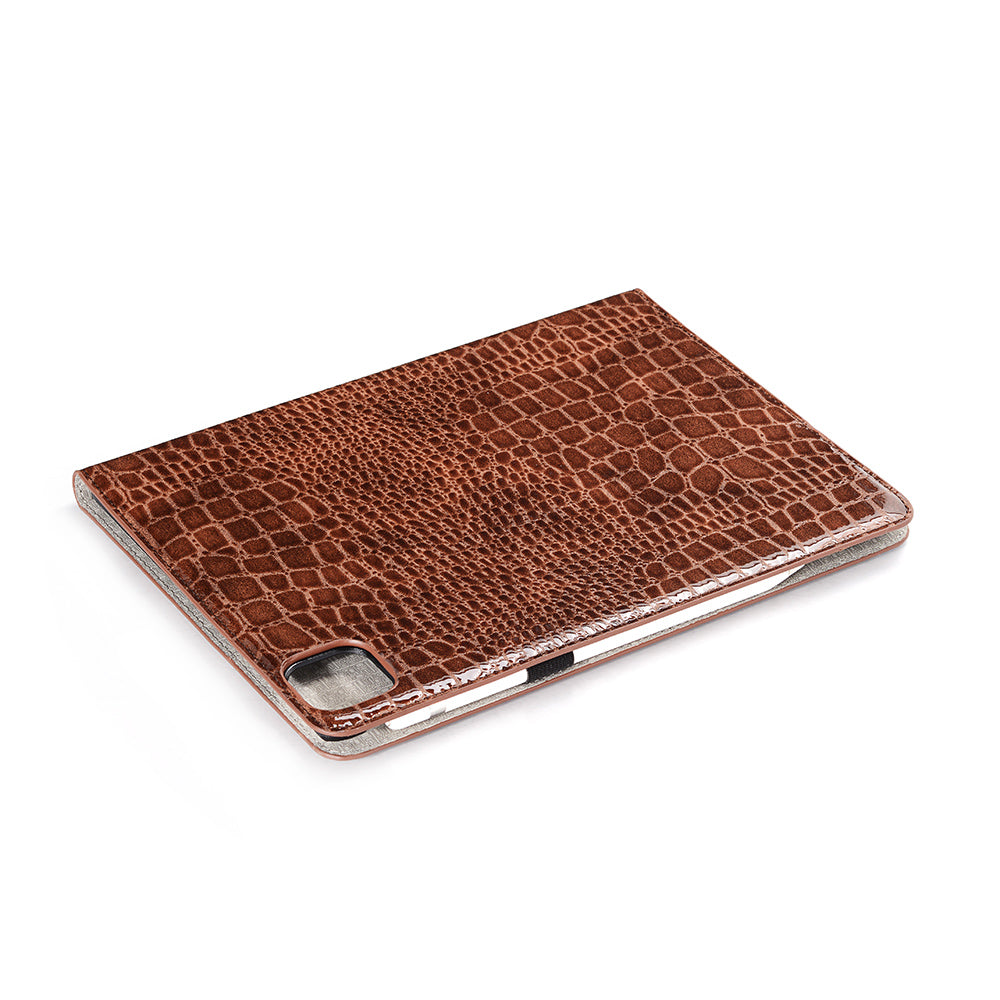 Crocodile Texture Wallet Leather Smart Tablet Case Cover for Apple iPad Pro 12.9-inch (2020)/(2018)