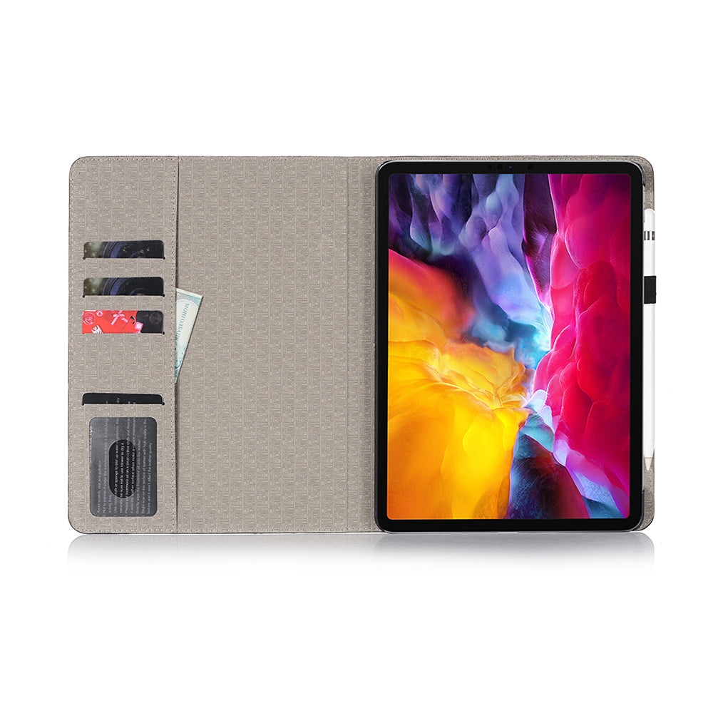 Crocodile Skin Wallet Stand Smart Leather Tablet Casing for iPad Pro 11-inch (2020)