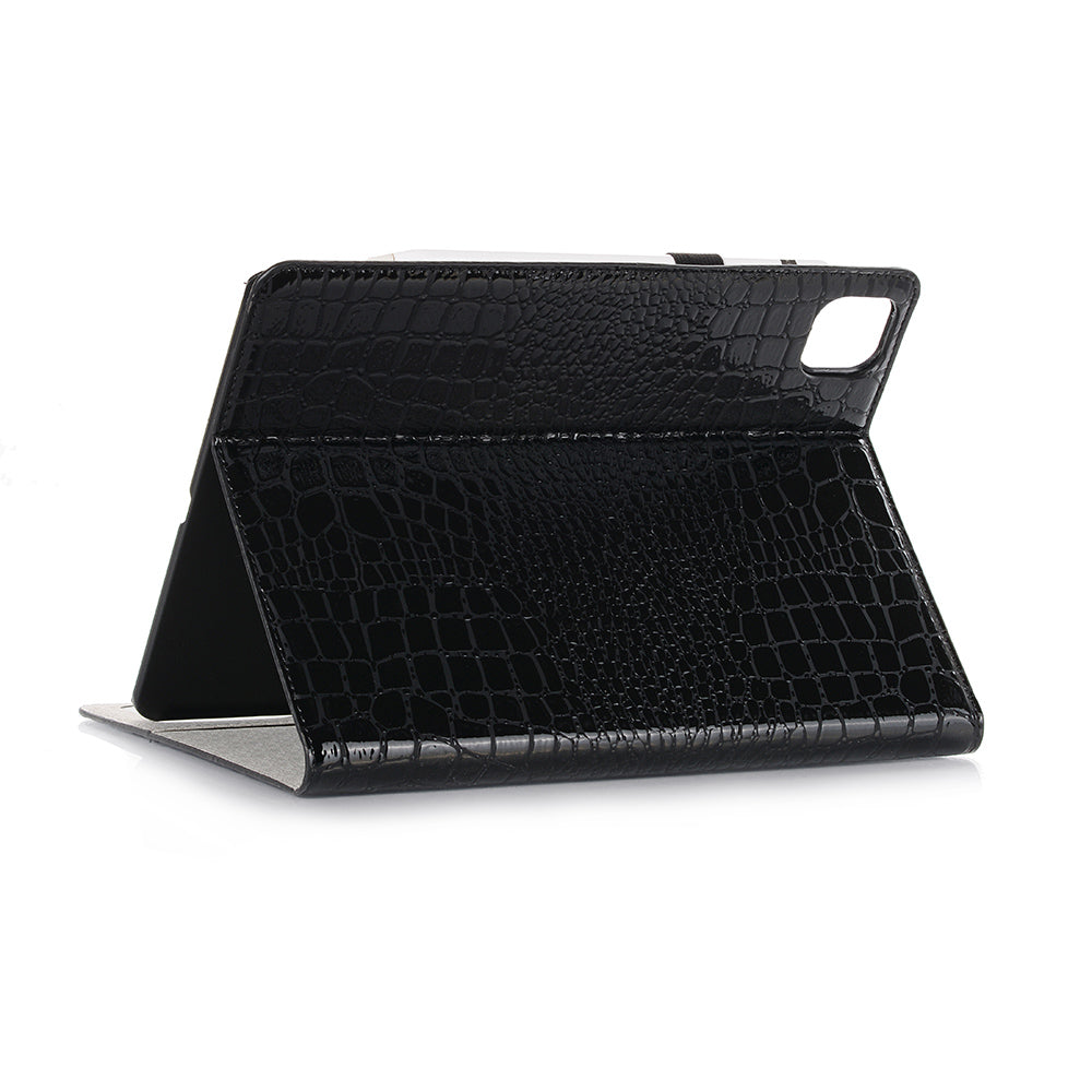 Crocodile Skin Wallet Stand Smart Leather Tablet Casing for iPad Pro 11-inch (2020)