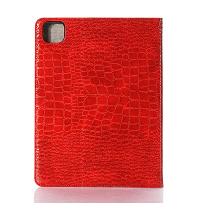 Crocodile Skin Wallet Stand Smart Leather Tablet Casing for iPad Pro 11-inch (2020)