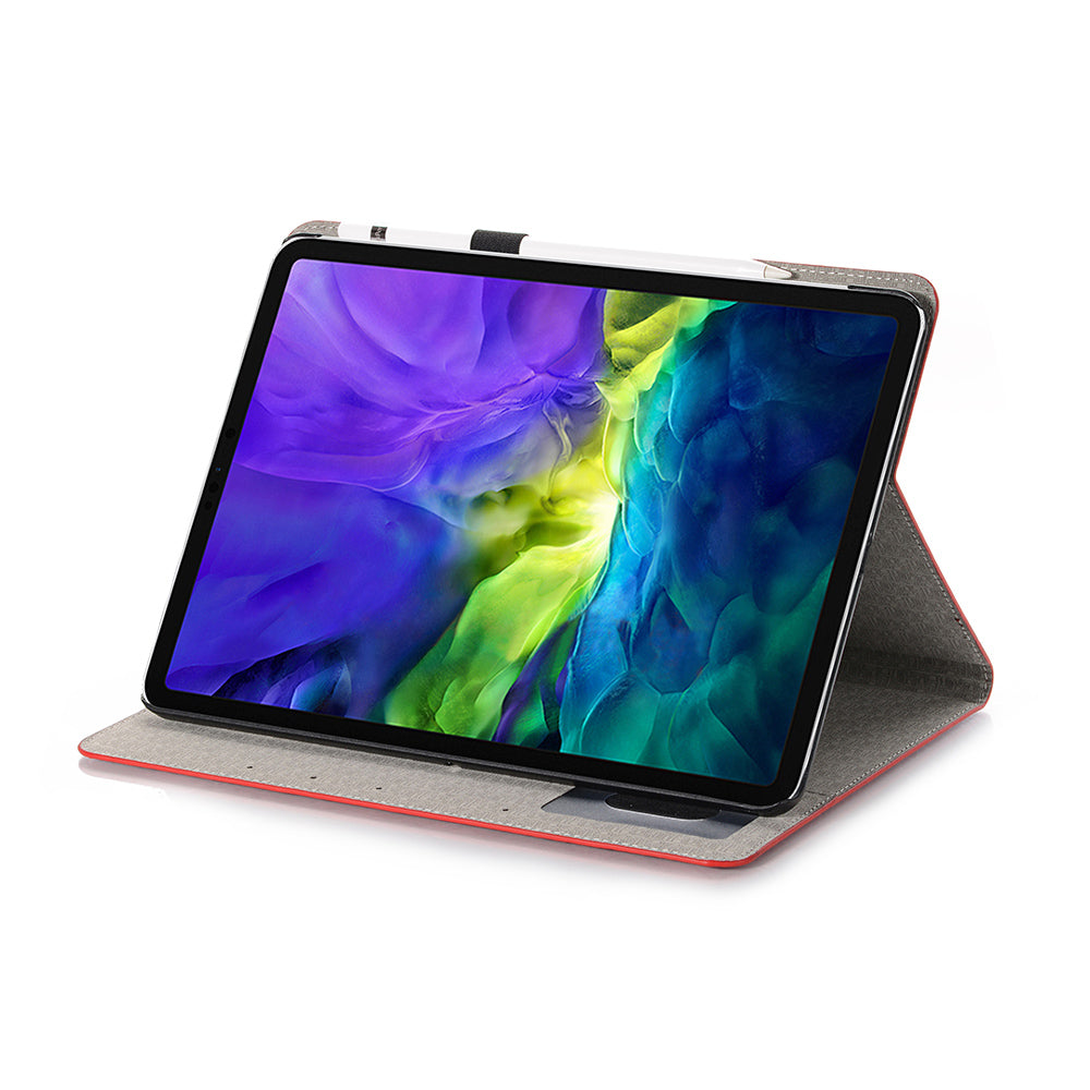 Crocodile Skin Wallet Stand Smart Leather Tablet Casing for iPad Pro 11-inch (2020)