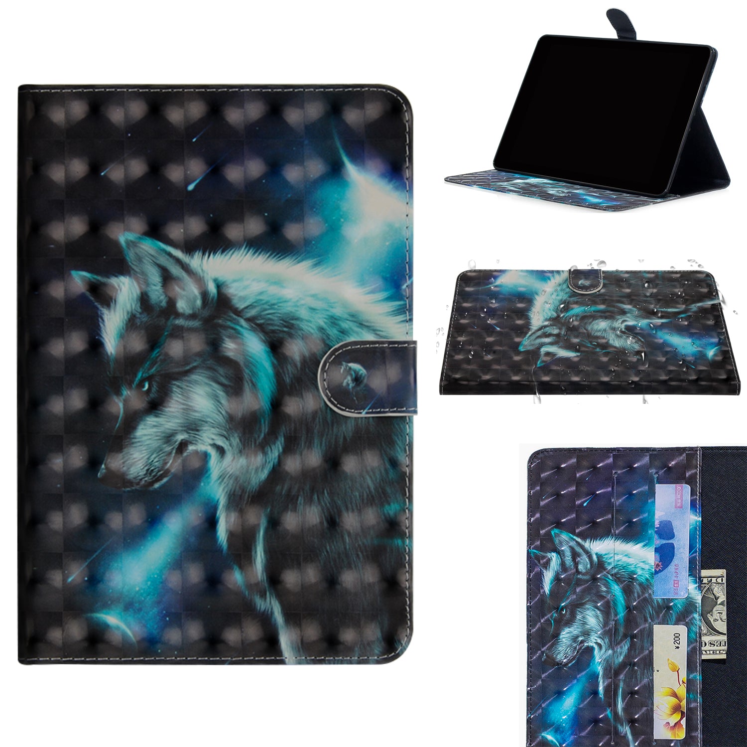 Light Spot Decor Pattern Printing Leather Tablet Case for iPad Pro 11-inch (2020)/(2018)