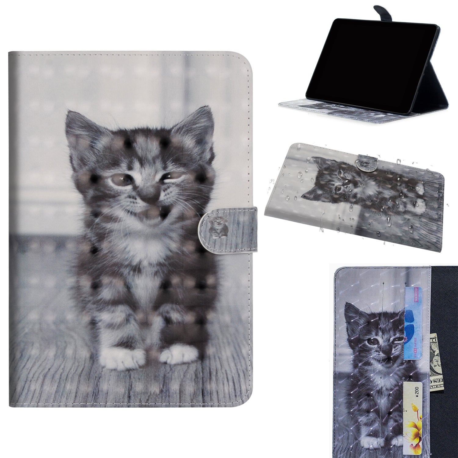 Light Spot Decor Pattern Printing Leather Tablet Case for iPad Pro 11-inch (2020)/(2018)