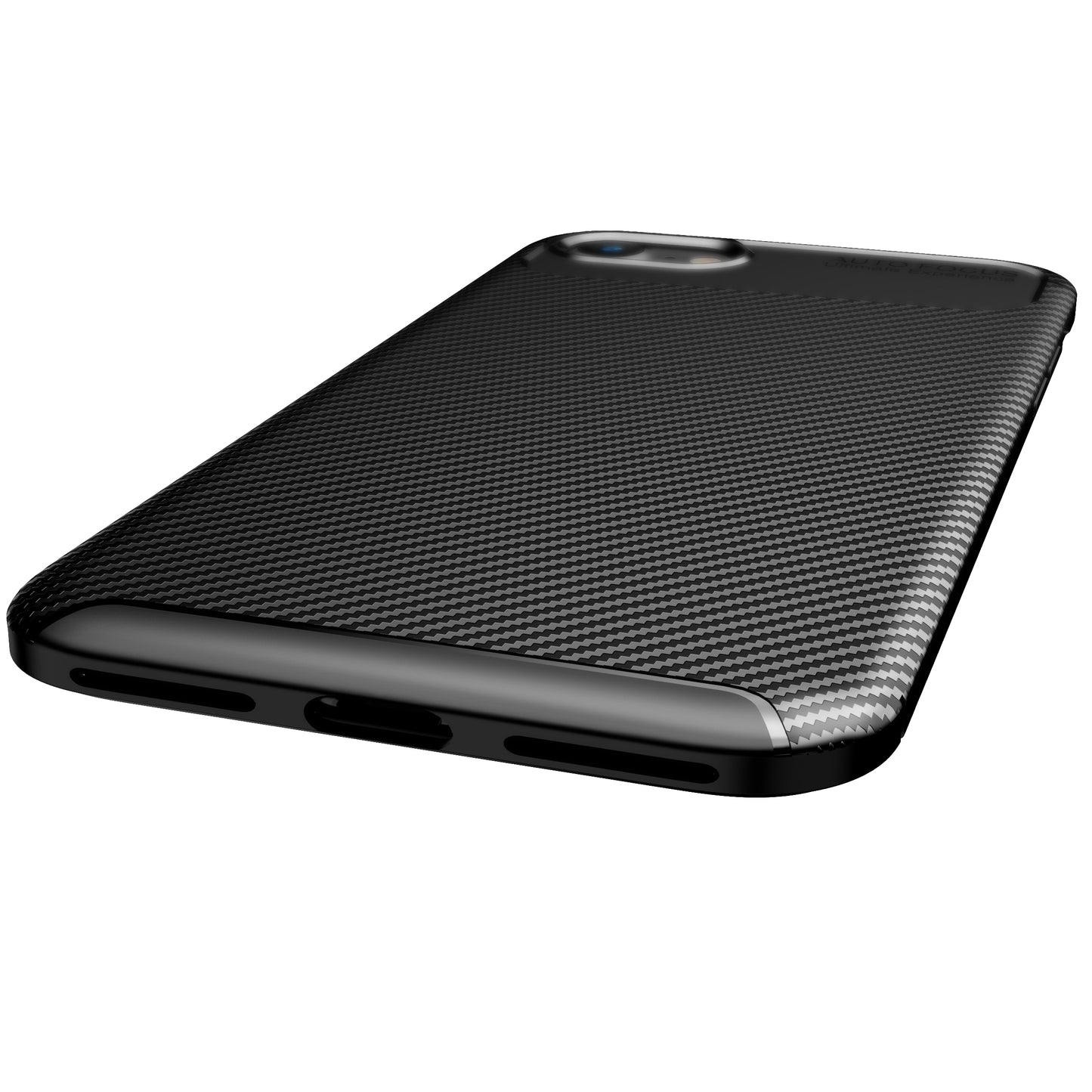 Carbon Fiber TPU Soft Cell Phone Case for iPhone SE (2020)/SE (2022)/8/7