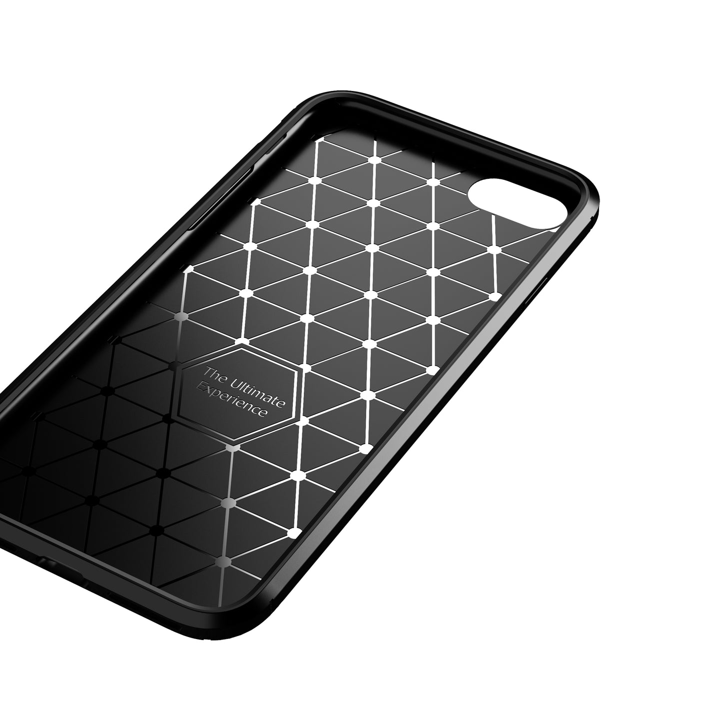 Carbon Fiber TPU Soft Cell Phone Case for iPhone SE (2020)/SE (2022)/8/7