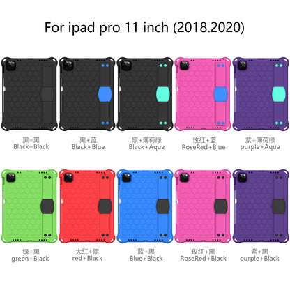 Honeycomb Texture EVA Tablet Shell with Shoulder Strap for iPad Air (2020)/Air (2022)/Pro 11-inch (2021)(2020)(2018)