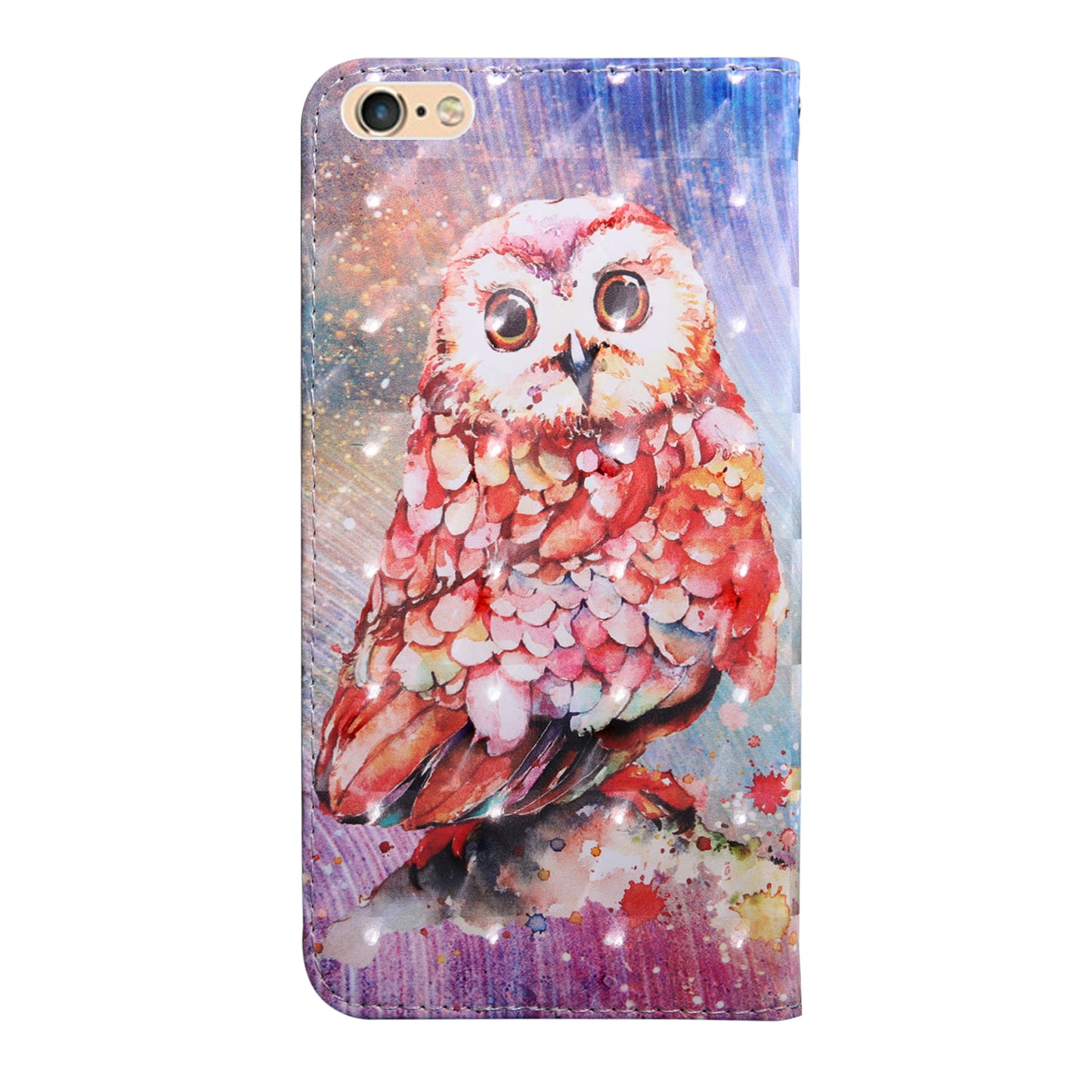 Light Spot Decor Pattern Printing Leather Phone Case for Apple iPhone SE (2022)/SE (2020)/8/7 4.7 inch