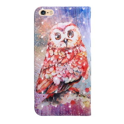 Light Spot Decor Pattern Printing Leather Phone Case for Apple iPhone SE (2022)/SE (2020)/8/7 4.7 inch
