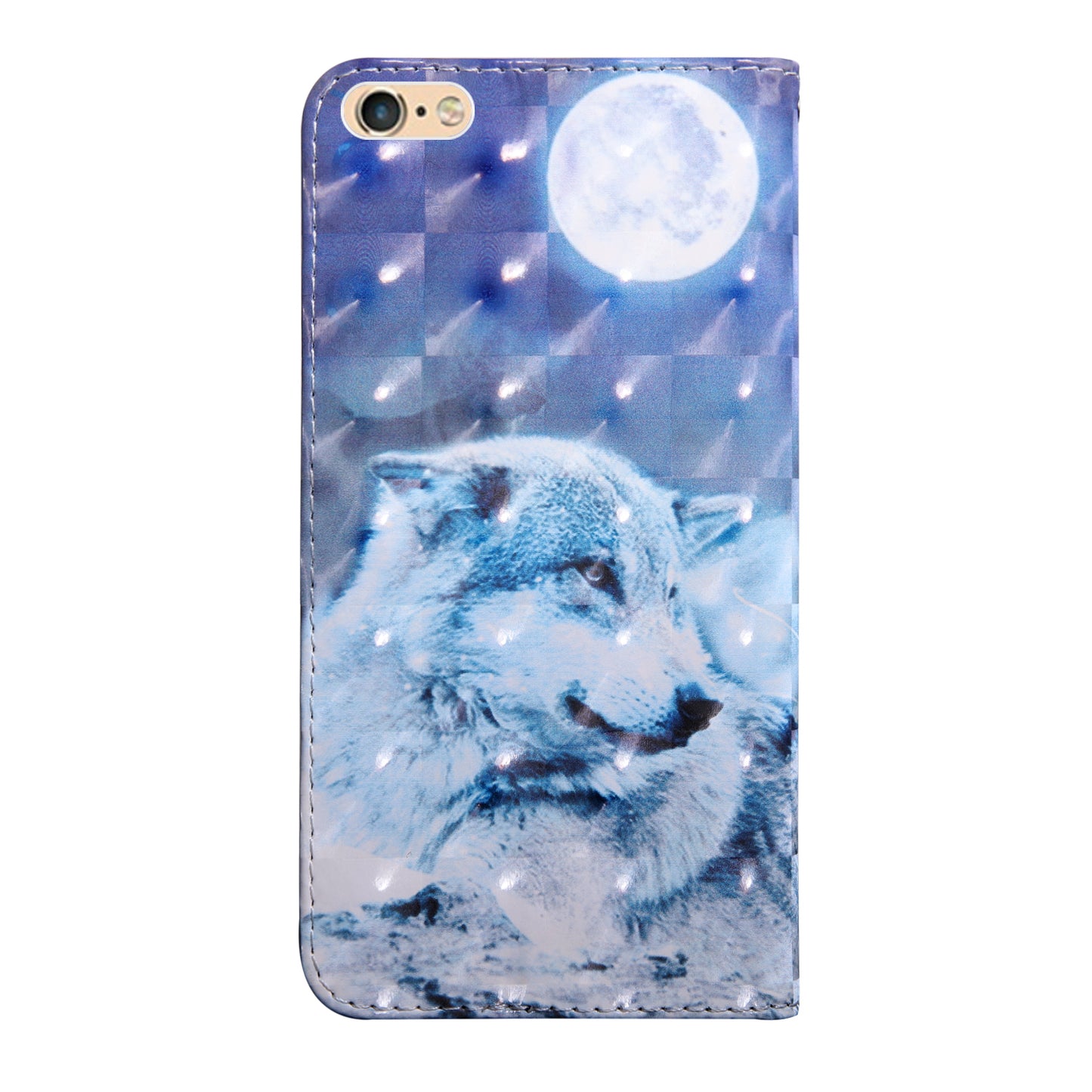Light Spot Decor Pattern Printing Leather Phone Case for Apple iPhone SE (2022)/SE (2020)/8/7 4.7 inch
