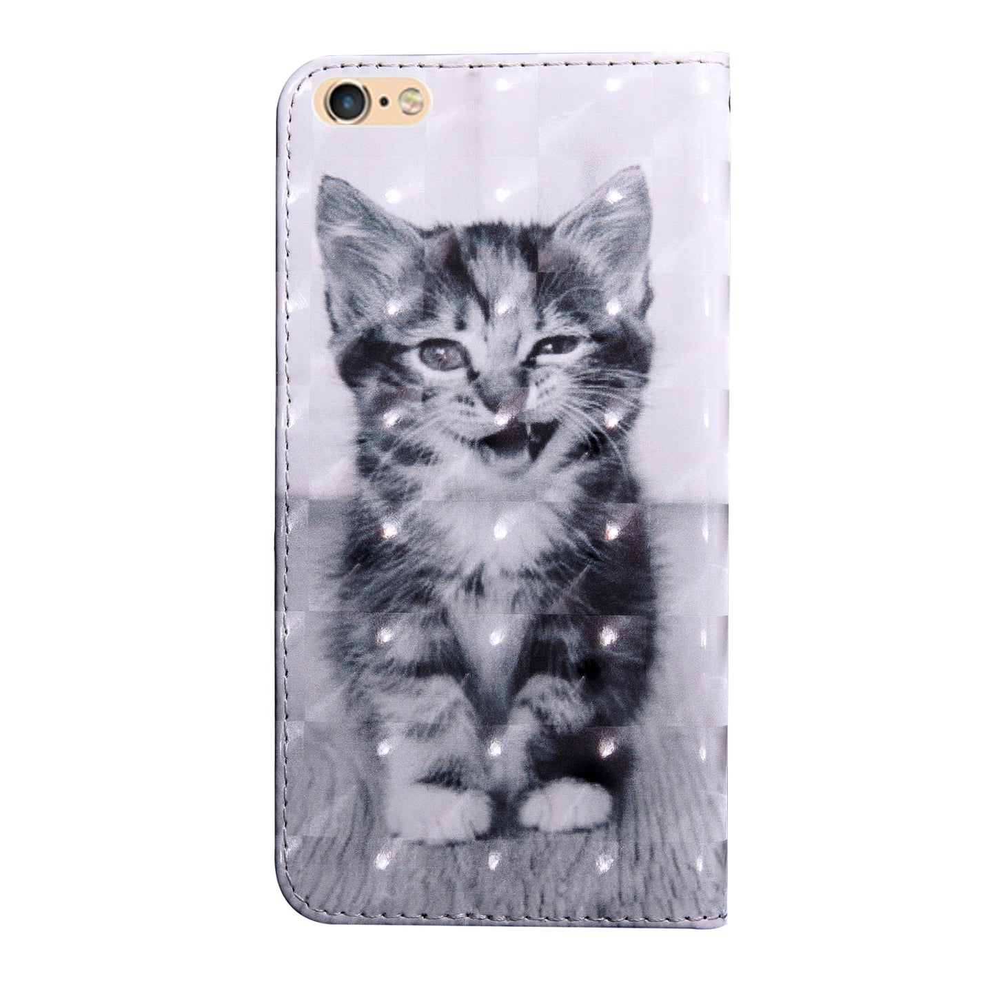 Light Spot Decor Pattern Printing Leather Phone Case for Apple iPhone SE (2022)/SE (2020)/8/7 4.7 inch